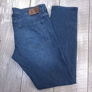 Hugo Boss Mens Candiani Denim Jeans Size 38x34 Blue Mid Rise Straight Leg